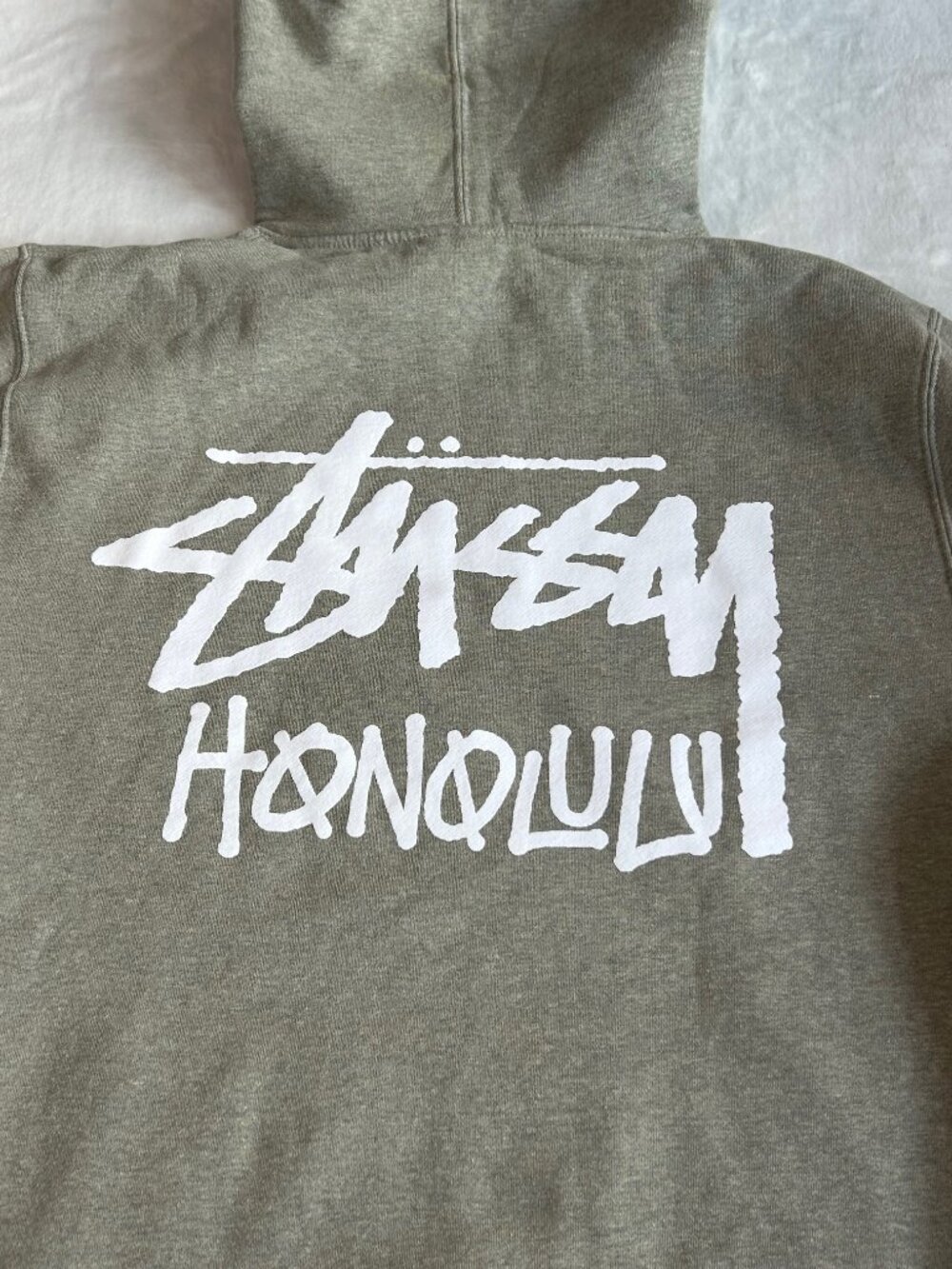 Stussy Honolulu Chapter Pullover Cut Tag Heather Gray Hoodie - XL